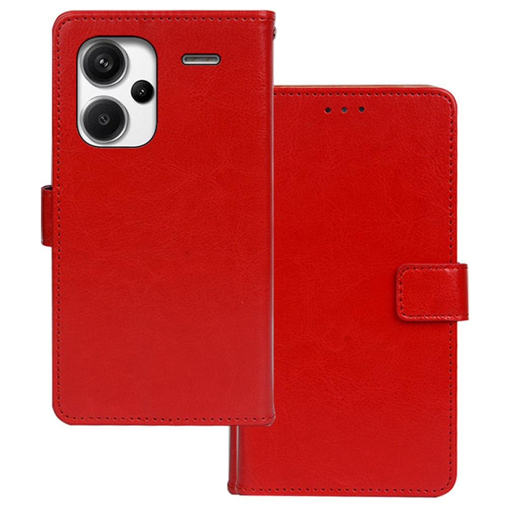 IDEWEI For Xiaomi Redmi Note 13 Pro+ 5G Case TPU+PU Leather Stand Phone Protector