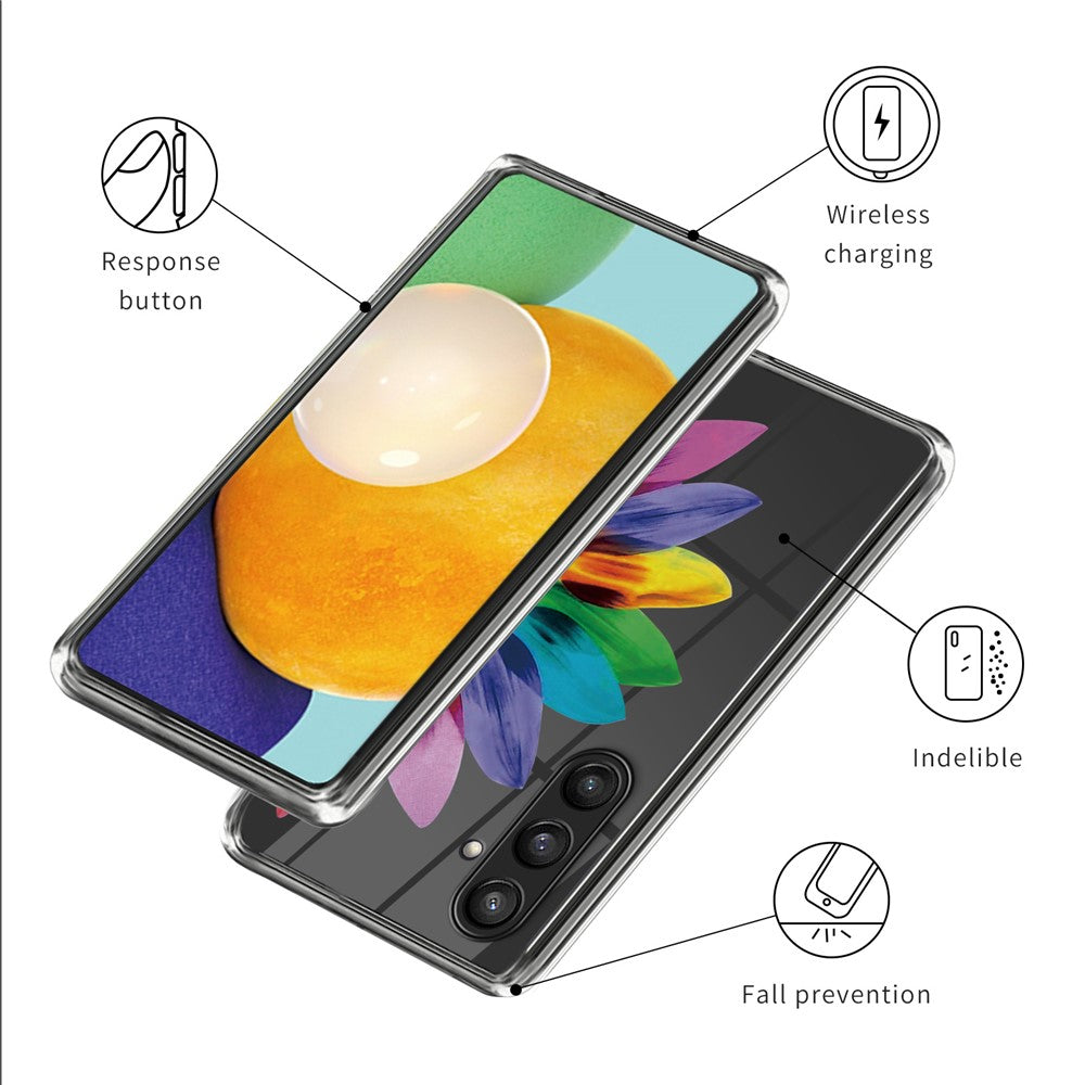 For Samsung Galaxy S24+ TPU Case Pattern Printed Anti-scratch Phone Cover