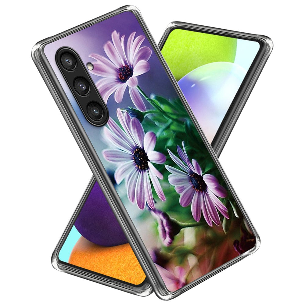 For Samsung Galaxy S23 FE IMD Pattern Case Soft TPU Anti-Scratch Back Cover