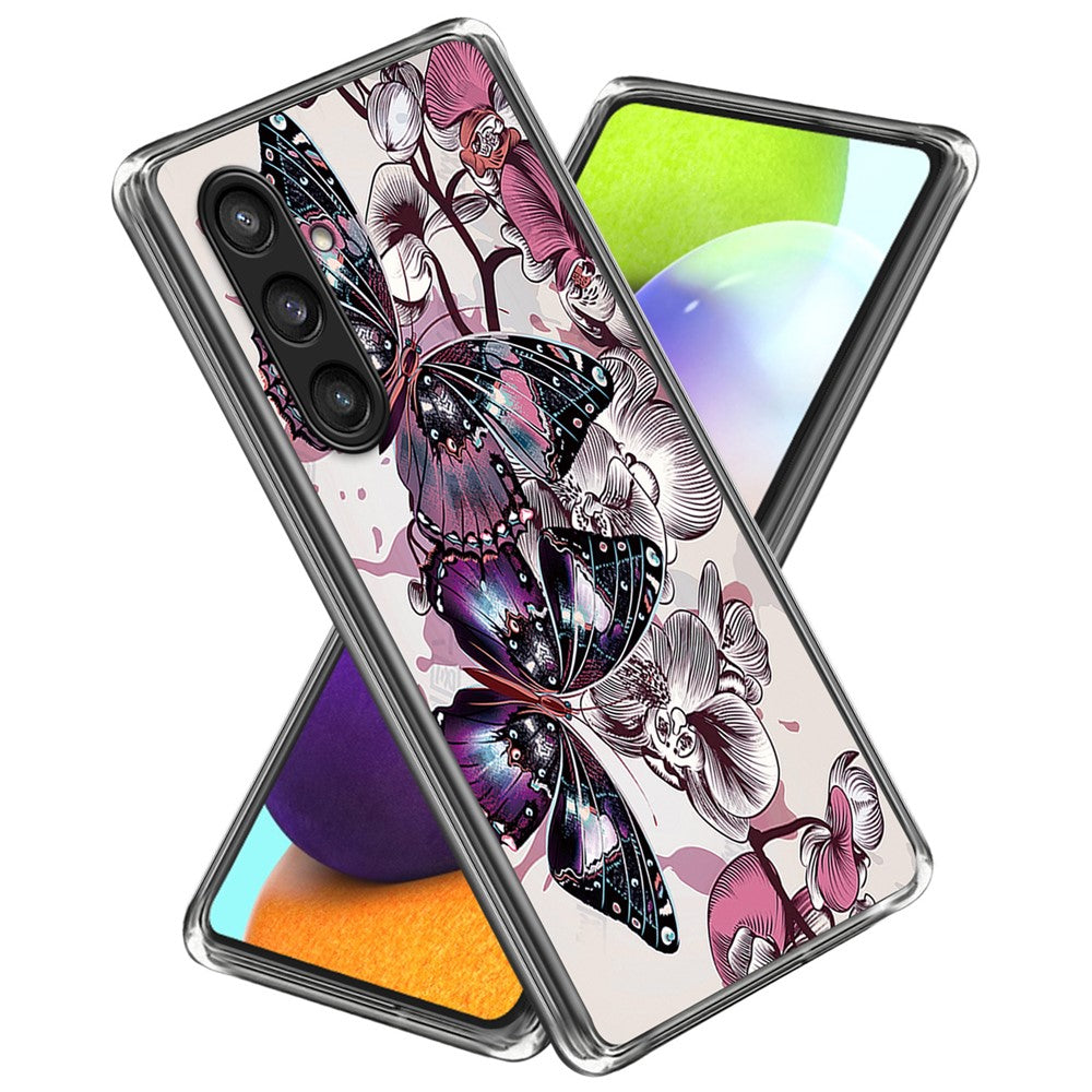 For Samsung Galaxy S23 FE IMD Pattern Case Soft TPU Anti-Scratch Back Cover