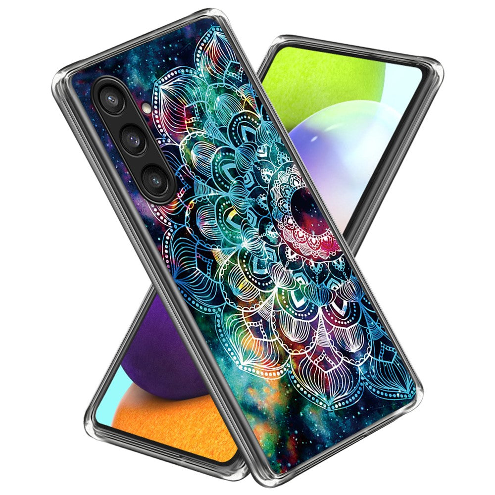 For Samsung Galaxy S23 FE IMD Pattern Case Soft TPU Anti-Scratch Back Cover