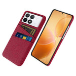 For Xiaomi Poco F6 Pro 5G / Redmi K70 5G / K70 Pro 5G Case with Card Slots Cloth Texture Phone Cover