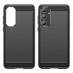 Phone Case For Samsung Galaxy A55 5G Carbon Fiber Texture TPU Phone Cover