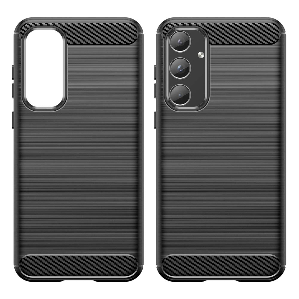Phone Case For Samsung Galaxy A55 5G Carbon Fiber Texture TPU Phone Cover
