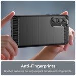 Phone Case For Samsung Galaxy A55 5G Carbon Fiber Texture TPU Phone Cover