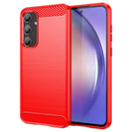 Phone Case For Samsung Galaxy A55 5G Carbon Fiber Texture TPU Phone Cover