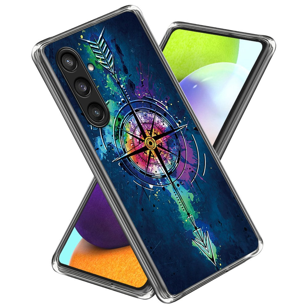 For Samsung Galaxy S24 Phone Case Thin Flexible TPU Back Cover IMD Pattern