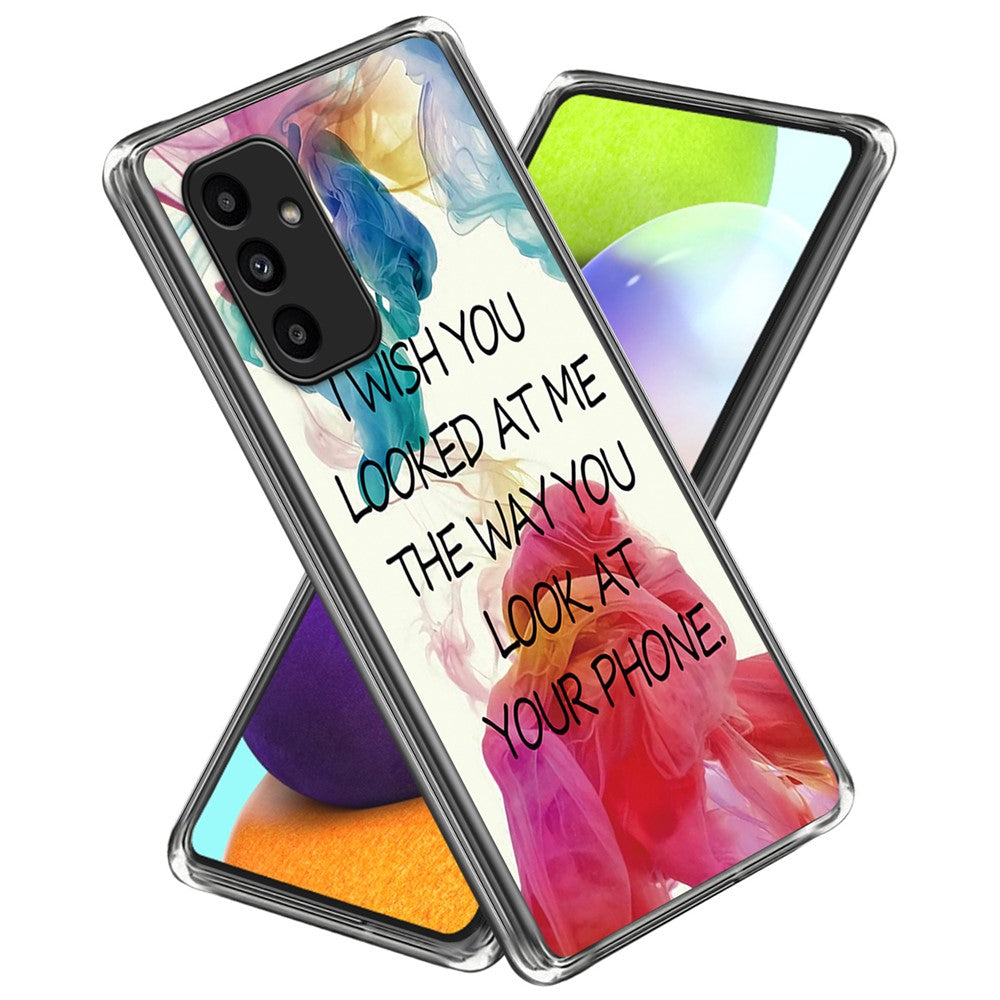 Til Samsung Galaxy A15 4G / 5G TPU Cover med Mønsterprint Ridsefast Stødabsorberende