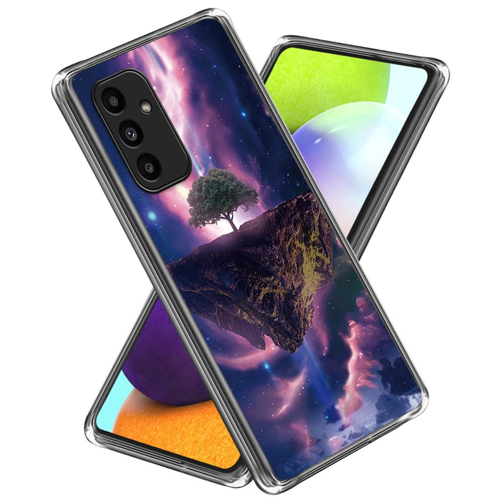 Til Samsung Galaxy A15 4G / 5G TPU Cover med Mønsterprint Ridsefast Stødabsorberende