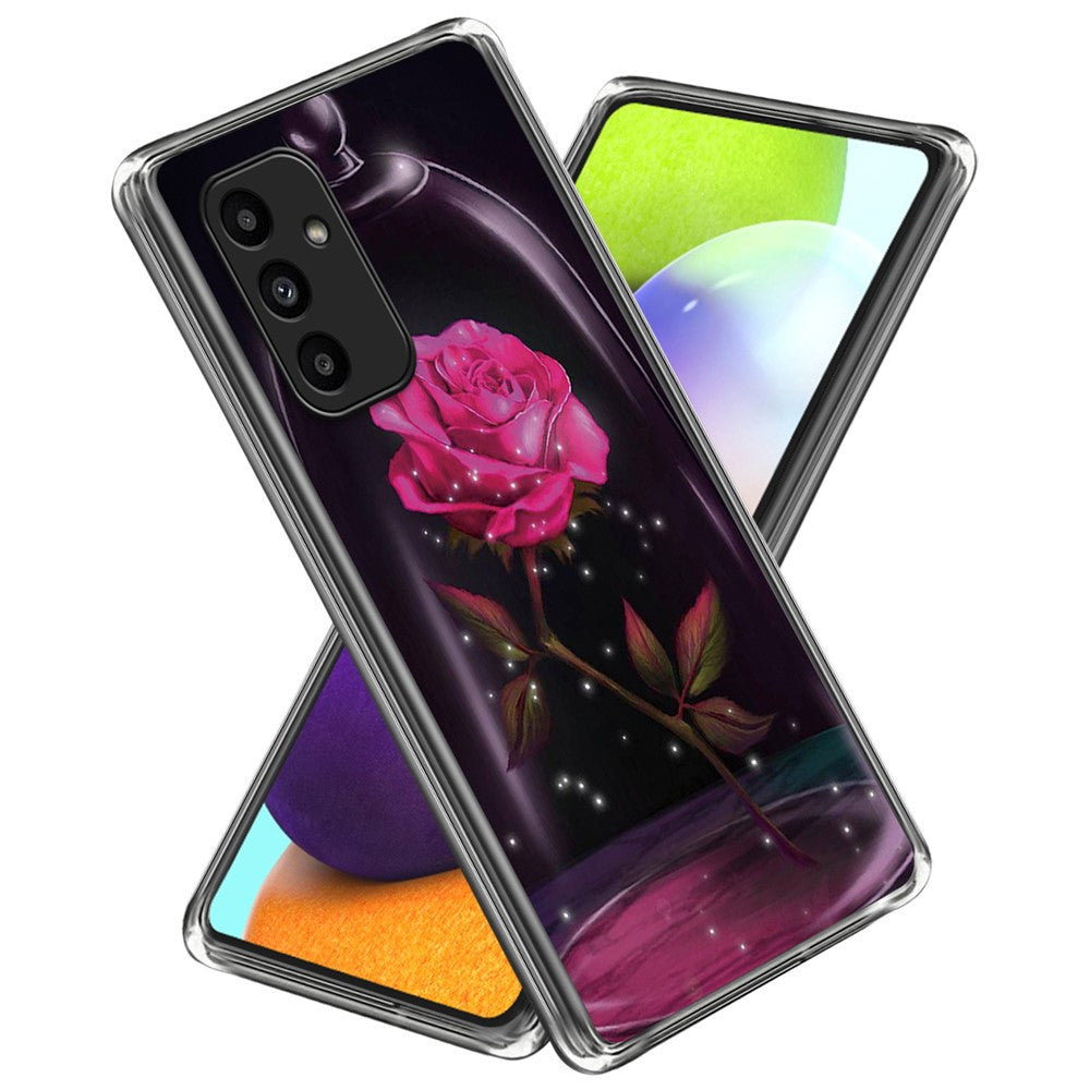 Til Samsung Galaxy A15 4G / 5G TPU Cover med Mønsterprint Ridsefast Stødabsorberende