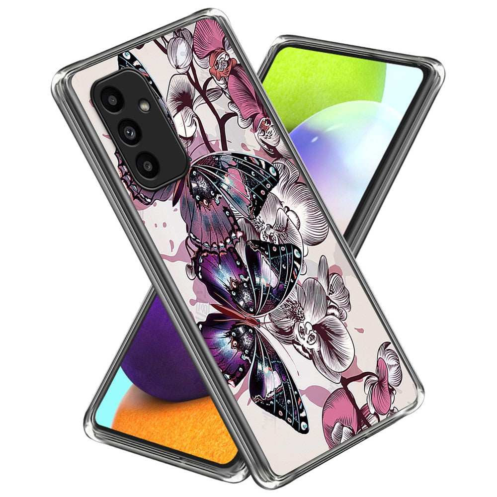 Til Samsung Galaxy A15 4G / 5G TPU Cover med Mønsterprint Ridsefast Stødabsorberende