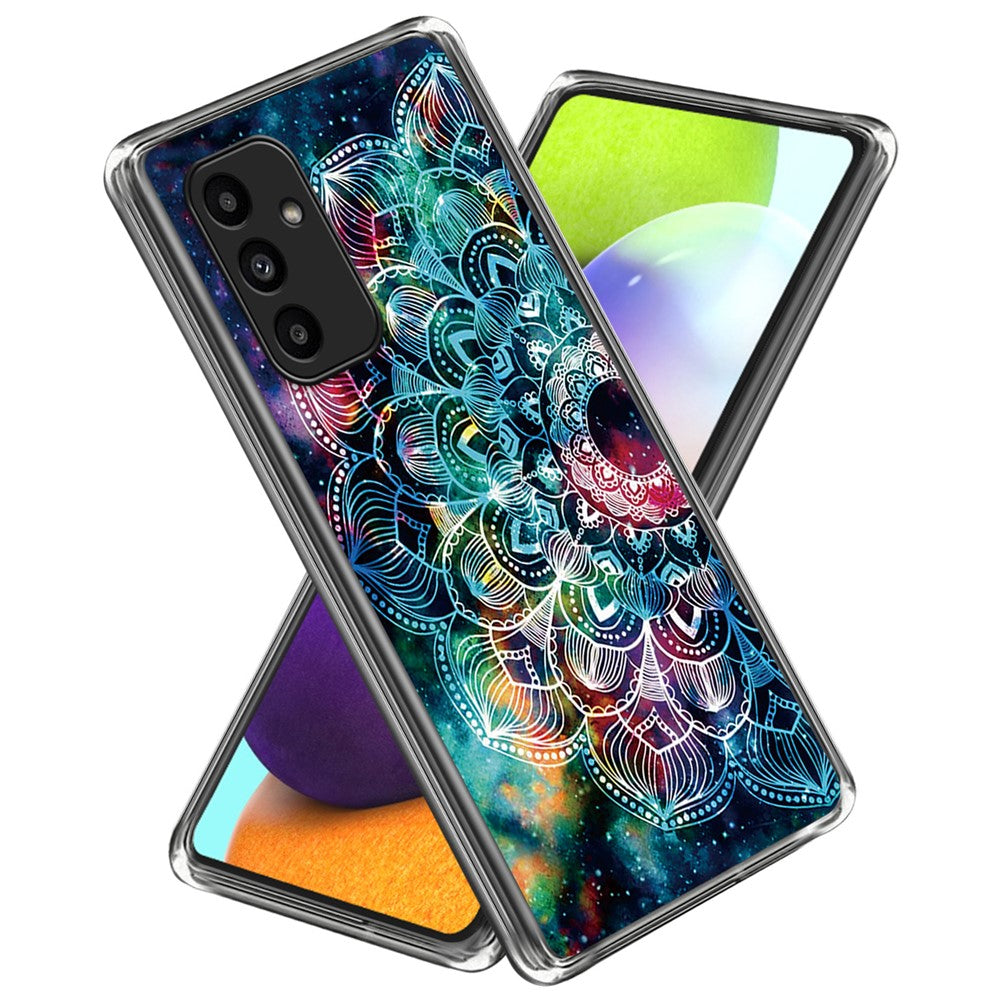 Til Samsung Galaxy A15 4G / 5G TPU Cover med Mønsterprint Ridsefast Stødabsorberende