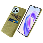 For Honor X50i+ 5G Shockproof Phone Case Card Slots Cloth Texture PC Phone Cover