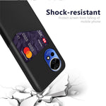 For Huawei nova 12 Pro 5G / nova 12 Ultra 5G Card Slot Phone Case PU Leather Coated Hard PC Cover