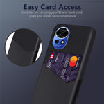 For Huawei nova 12 Pro 5G / nova 12 Ultra 5G Card Slot Phone Case PU Leather Coated Hard PC Cover