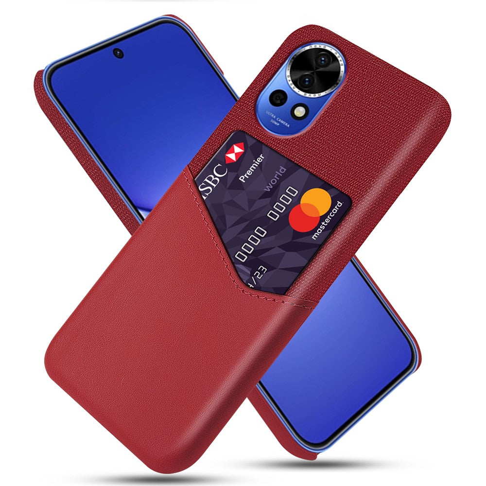 For Huawei nova 12 Pro 5G / nova 12 Ultra 5G Card Slot Phone Case PU Leather Coated Hard PC Cover