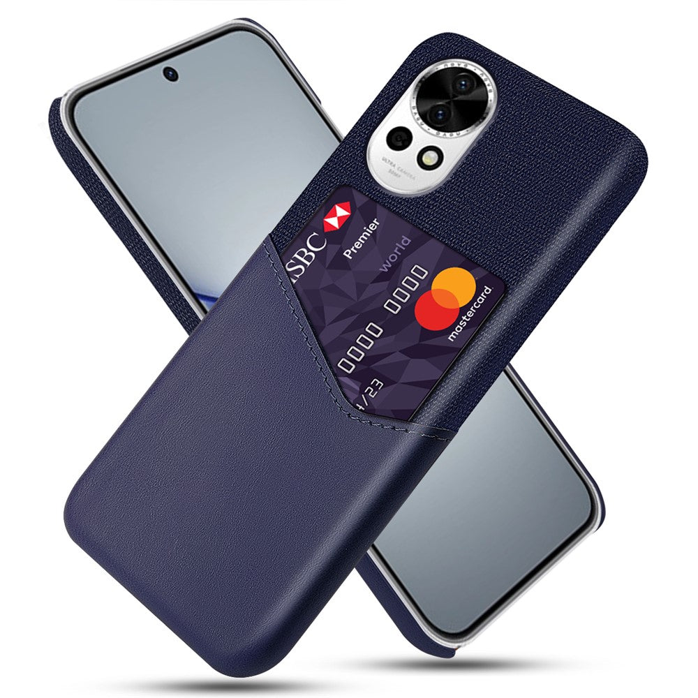 Huawei Nova 12 5G Tygtextur mobilskal Korthållare Läderbelagt PC-skydd