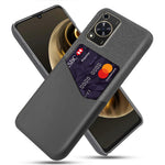 Huawei Enjoy 70 4G / nova Y72 4G mobilskal med kortplats tygstruktur läder + PC-skal