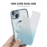 ENAKY HAT PRINCE Til iPhone 14 Magnetisk Cover Kompatibel med MagSafe Glitter TPU Cover