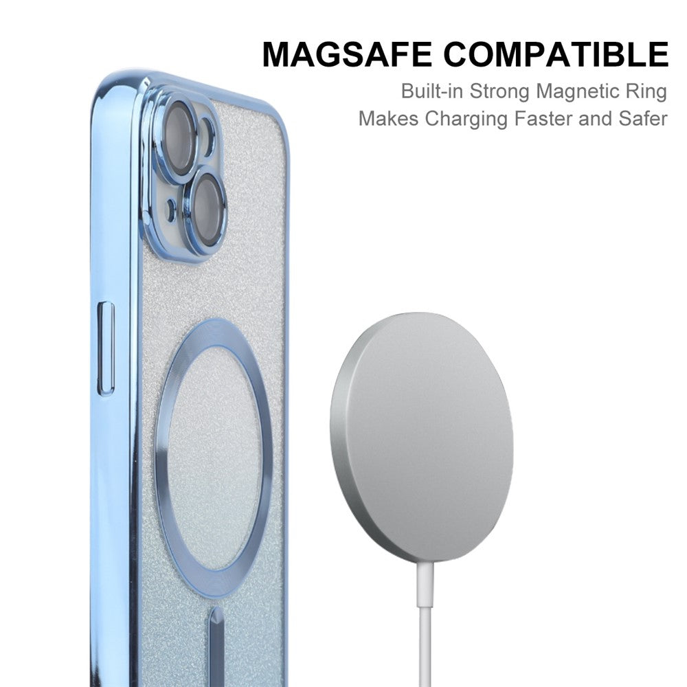 ENAKY HAT PRINCE Til iPhone 14 Magnetisk Cover Kompatibel med MagSafe Glitter TPU Cover