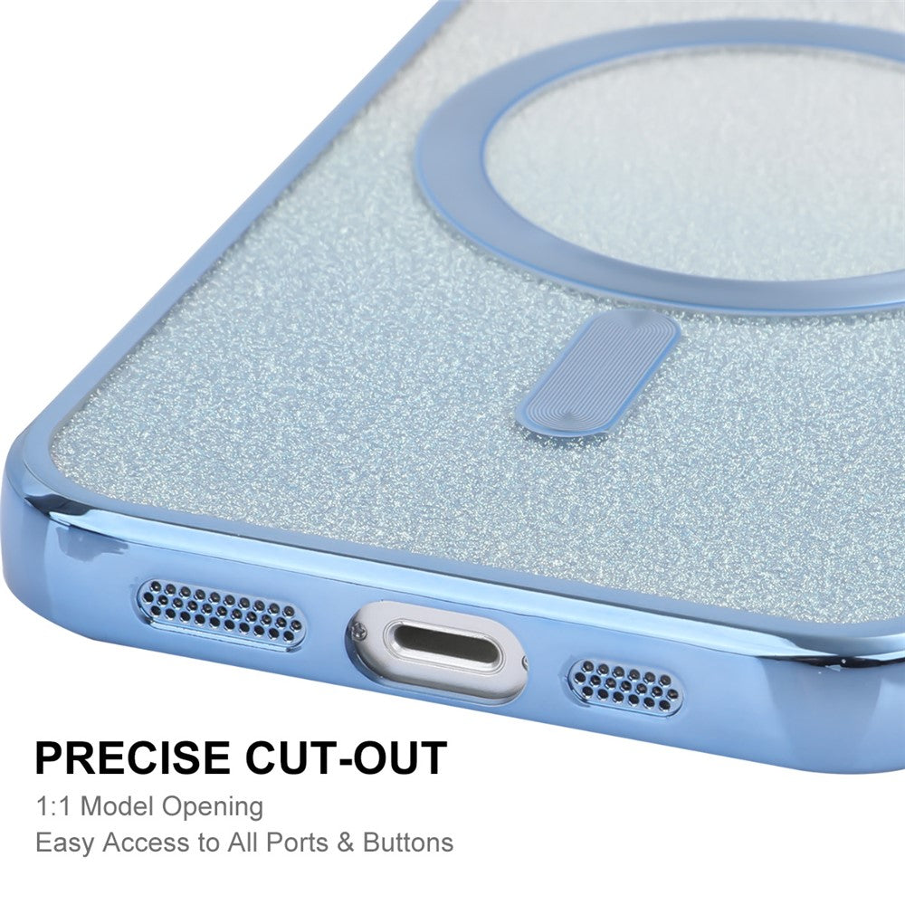 ENAKY HAT PRINCE Til iPhone 14 Magnetisk Cover Kompatibel med MagSafe Glitter TPU Cover