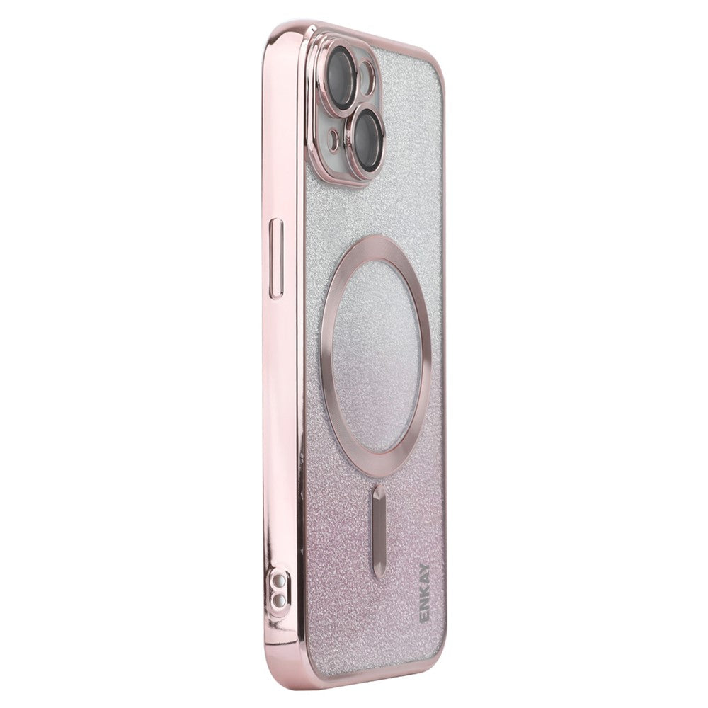 ENAKY HAT PRINCE Til iPhone 14 Magnetisk Cover Kompatibel med MagSafe Glitter TPU Cover