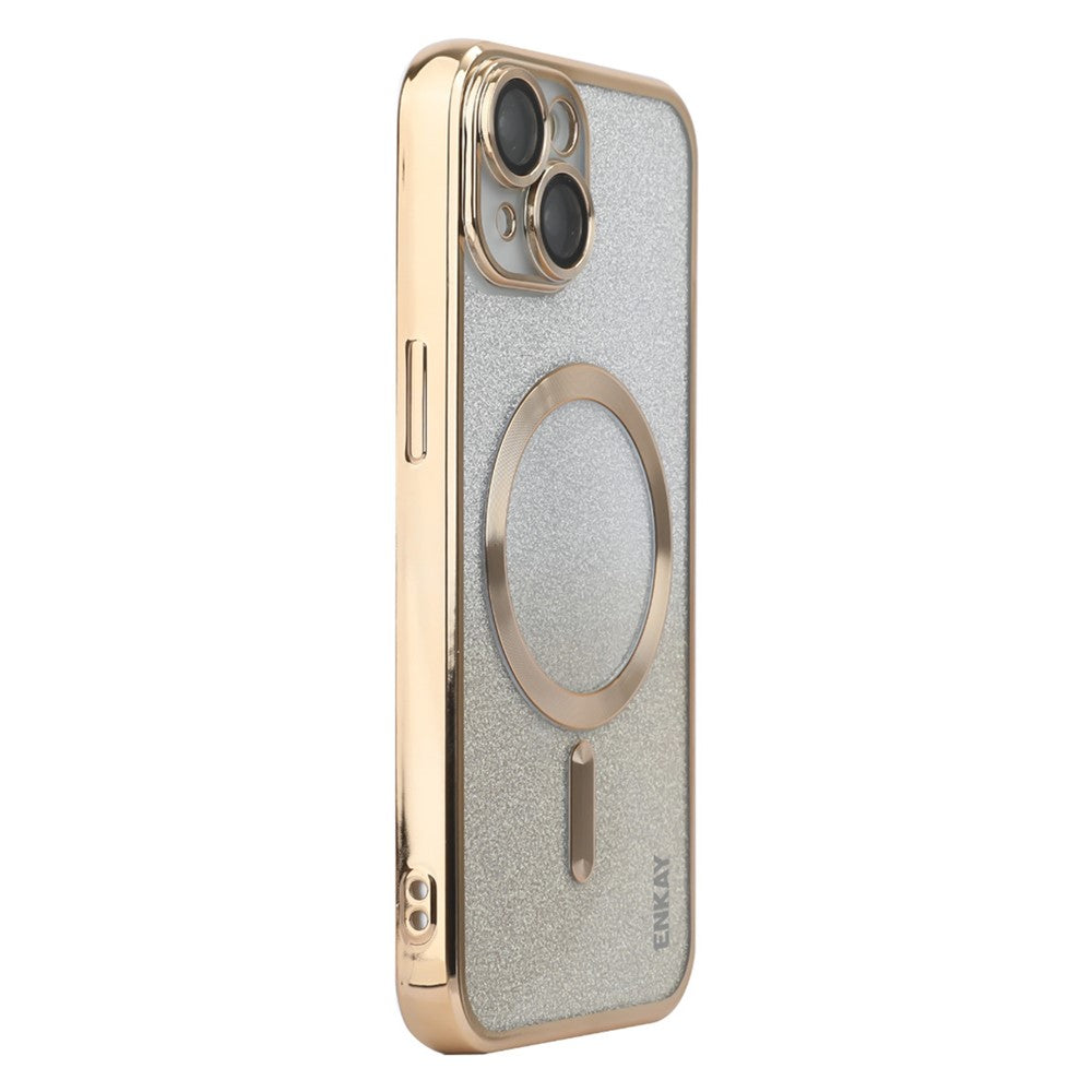 ENAKY HAT PRINCE Til iPhone 14 Magnetisk Cover Kompatibel med MagSafe Glitter TPU Cover