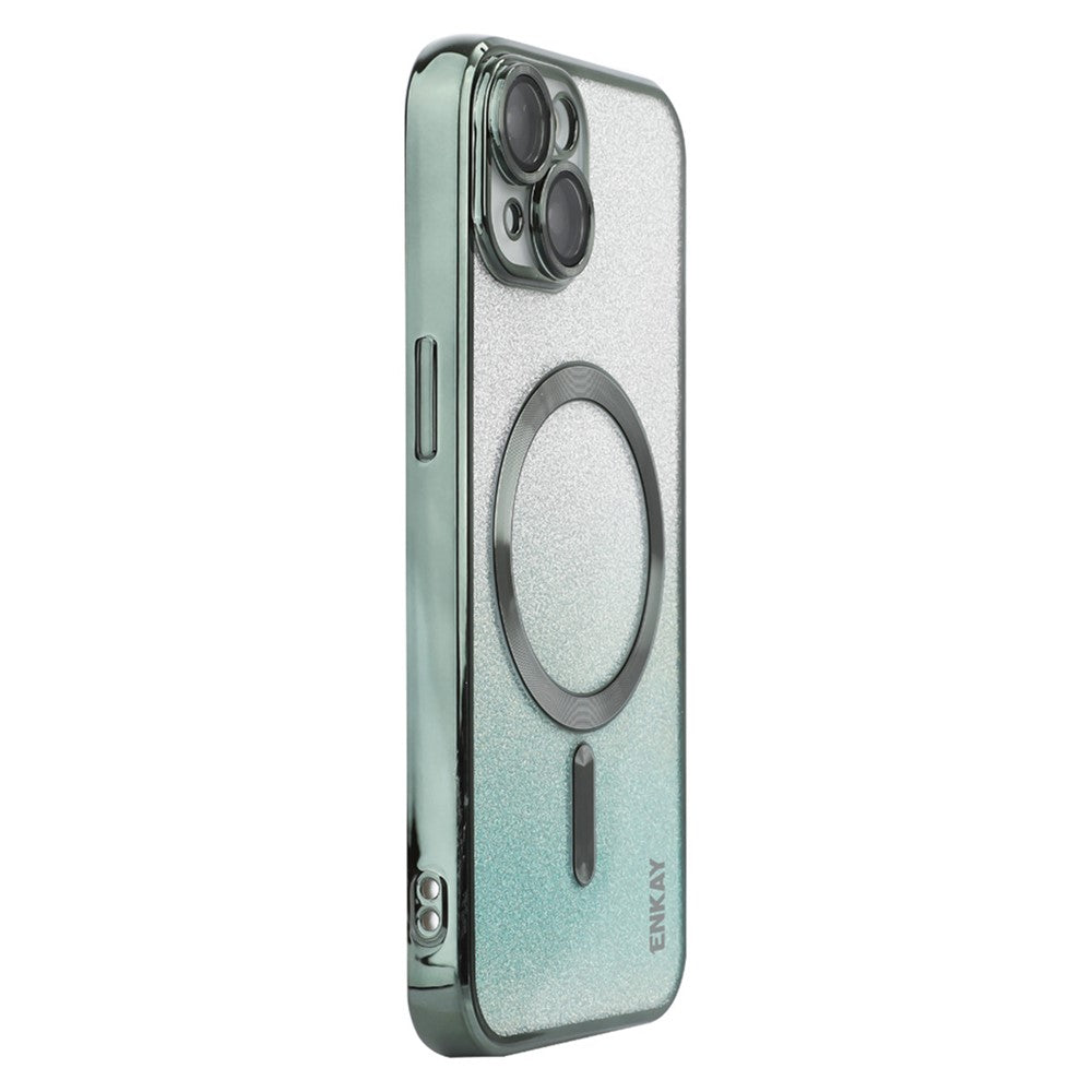 ENAKY HAT PRINCE Til iPhone 14 Magnetisk Cover Kompatibel med MagSafe Glitter TPU Cover