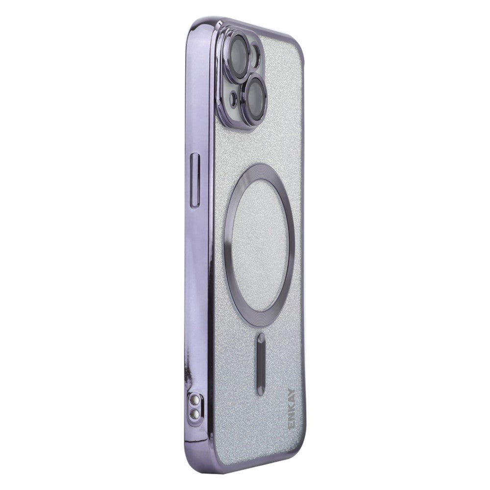 ENAKY HAT PRINCE Til iPhone 14 Magnetisk Cover Kompatibel med MagSafe Glitter TPU Cover