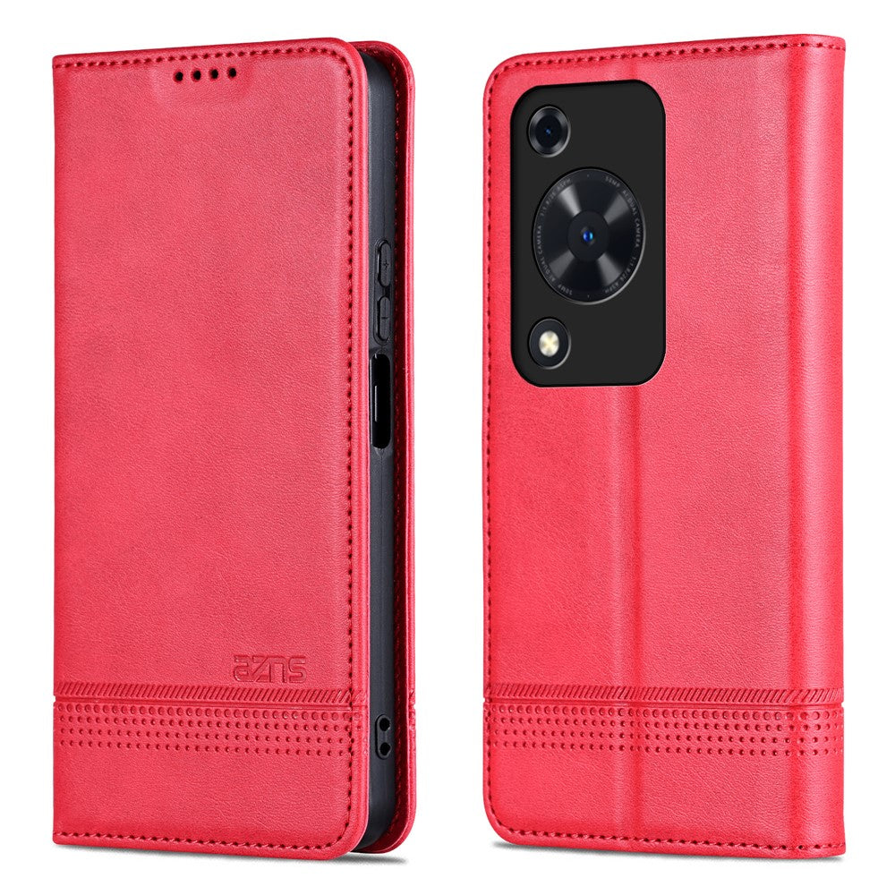 AZNS För Huawei Enjoy 70 4G / Nova Y72 4G PU-läder plånboksfodral magnetiskt absorberande vikbart mobilfodral