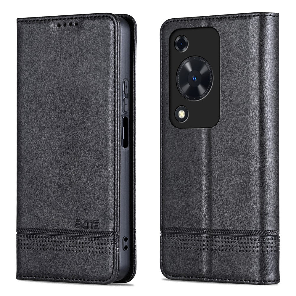 AZNS För Huawei Enjoy 70 4G / Nova Y72 4G PU-läder plånboksfodral magnetiskt absorberande vikbart mobilfodral