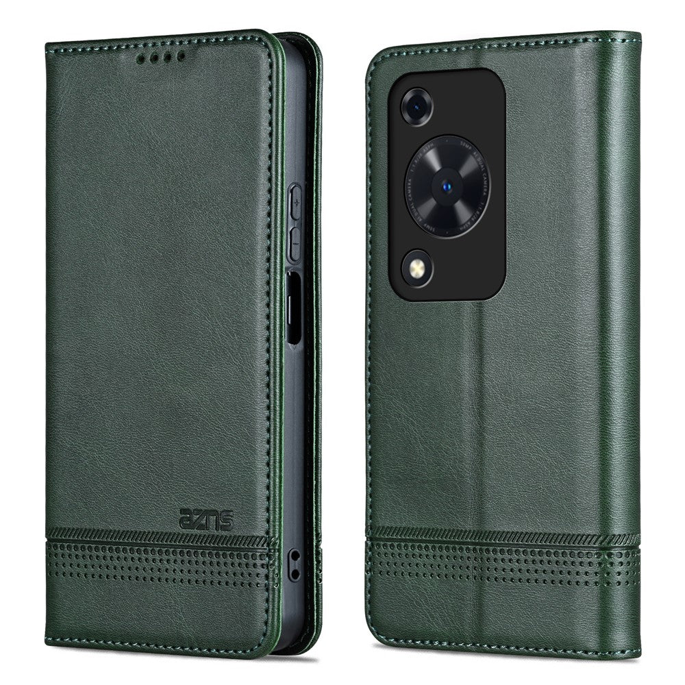 AZNS For Huawei Enjoy 70 4G / nova Y72 4G PU Leather Wallet Case Magnetic Absorption Flip Phone Cover