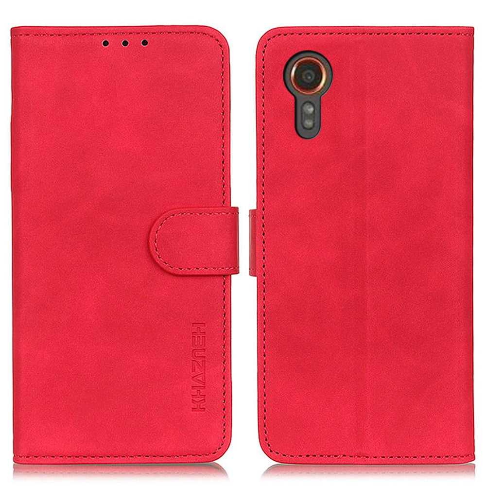 KHAZNEH For Samsung Galaxy Xcover7 Retro Style Case Leather Drop-proof Wallet Phone Cover