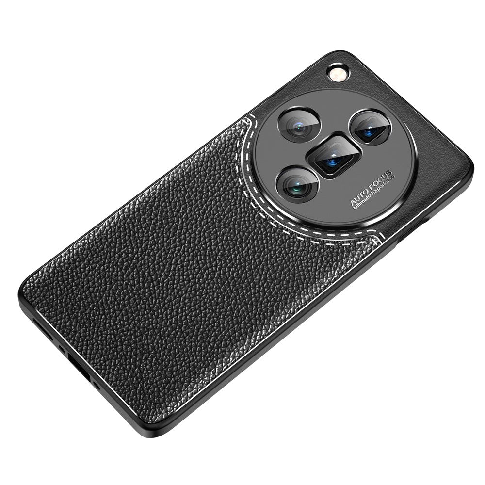 For Oppo Find X7 Ultra TPU Case Litchi Texture Anti-Scratch Mobile Phone Cover