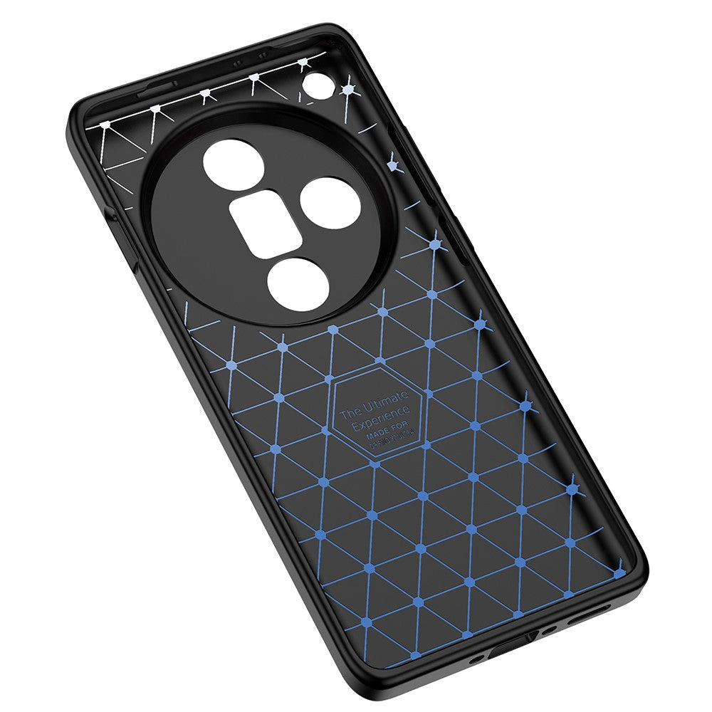 For Oppo Find X7 Ultra TPU Case Litchi Texture Anti-Scratch Mobile Phone Cover