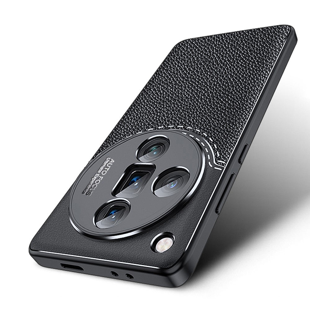 For Oppo Find X7 Ultra TPU Case Litchi Texture Anti-Scratch Mobile Phone Cover