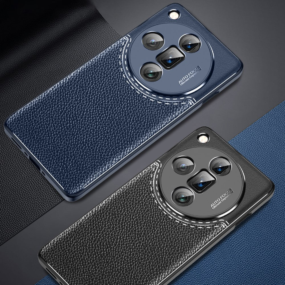 For Oppo Find X7 Ultra TPU Case Litchi Texture Anti-Scratch Mobile Phone Cover