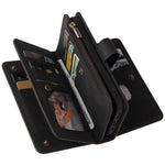 For Xiaomi 14 Zipper Wallet Case with 15 Card Slots and Strap Leather Phone Cover