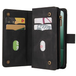 For Xiaomi 14 Zipper Wallet Case with 15 Card Slots and Strap Leather Phone Cover