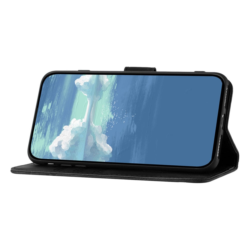 YX0040 Til Samsung Galaxy A15 5G Lædercover Præget Telefoncover Pung