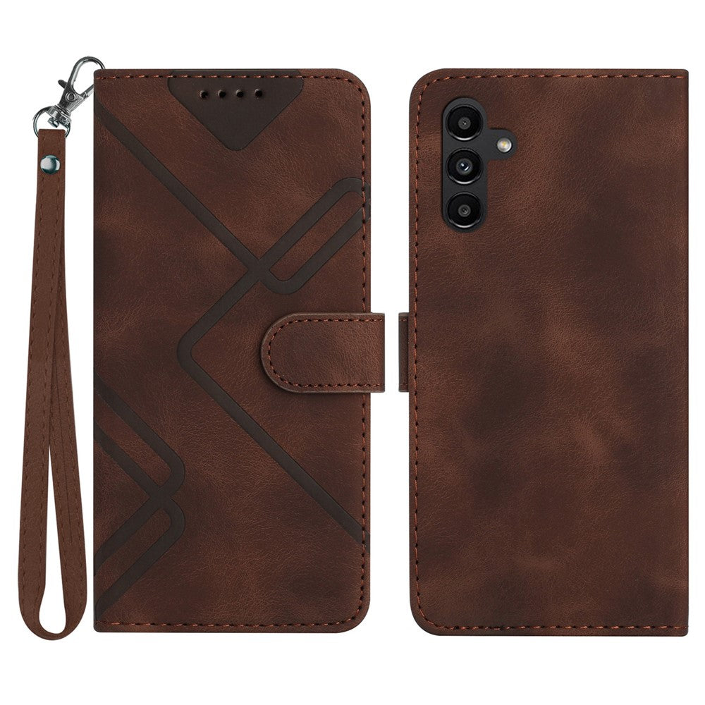 YX0040 Til Samsung Galaxy A15 5G Lædercover Præget Telefoncover Pung