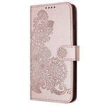 Til Samsung Galaxy A15 5G Telefoncovers Mandala Blomst Læder Pung Mobilcover med Rem
