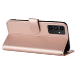 Til Samsung Galaxy A15 5G Telefoncovers Mandala Blomst Læder Pung Mobilcover med Rem