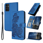 Til Samsung Galaxy A15 5G Telefoncovers Mandala Blomst Læder Pung Mobilcover med Rem