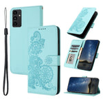 Til Samsung Galaxy A15 5G Telefoncovers Mandala Blomst Læder Pung Mobilcover med Rem
