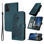 Til Samsung Galaxy A15 5G Telefoncovers Mandala Blomst Læder Pung Mobilcover med Rem