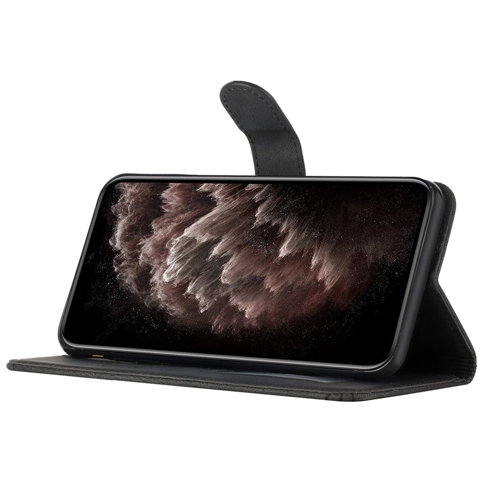 Til Samsung Galaxy A15 5G telefoncover med strop og præget PU læder pung-stander