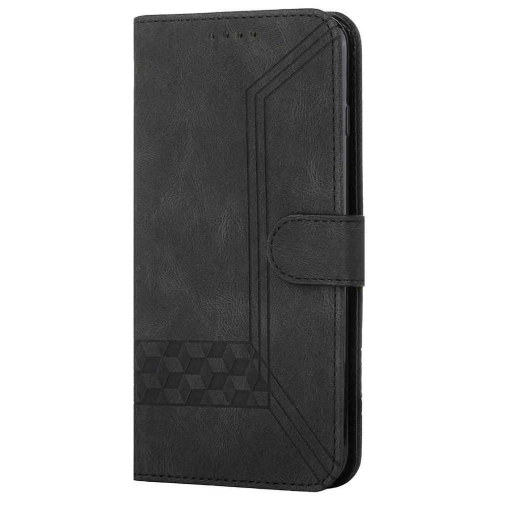Til Samsung Galaxy A15 5G telefoncover med strop og præget PU læder pung-stander