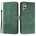 Til Samsung Galaxy A15 5G telefoncover med strop og præget PU læder pung-stander