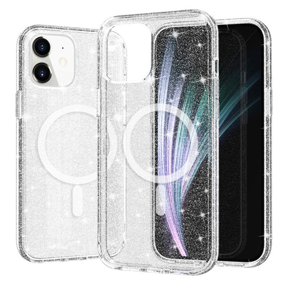 For iPhone 12 mini Case Compatible with MagSafe Sparkly Glitter Shiny Cover
